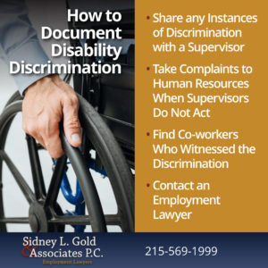 How to Document Disability Discrimination