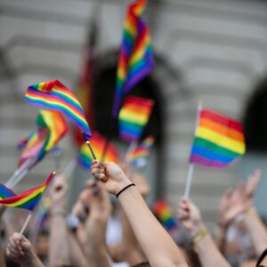 LGBT Discrimination, Pride flags waving