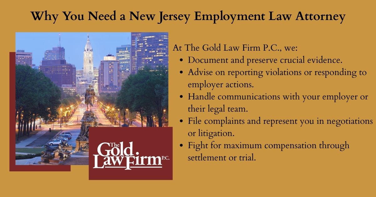 Why You Need a NJ Employment Lawyer Infographic